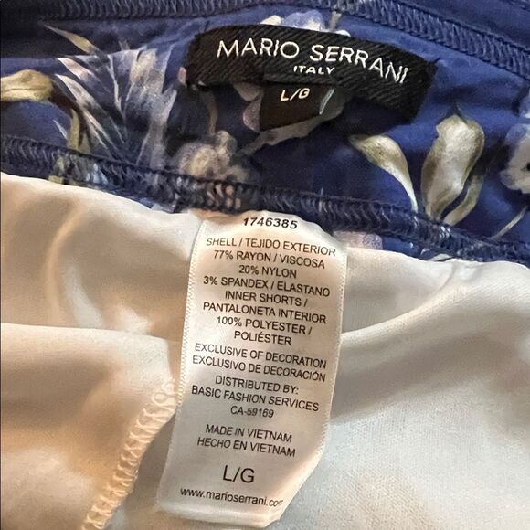 Mario Serrani Navy Floral Mini Skirt - Picture 4 of 4